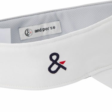 アンパスィ and per se　レディース バイザー AFS8715 10 ホワイト　2025年モデル 詳細7