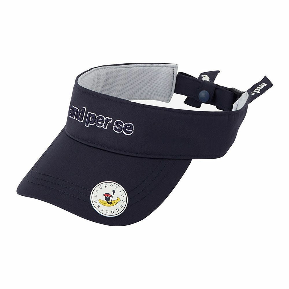 アンパスィ and per se　レディース バイザー AFS8715 30 ネイビー　2025年モデル ネイビー