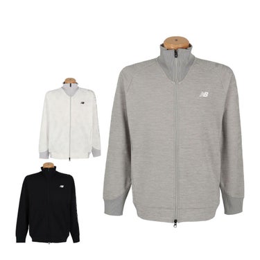 ニューバランスゴルフ　メンズ 長袖 ダンボールニット スウェット スタンド ジップ ブルゾン 012-5162001　2025年モデル 詳細1