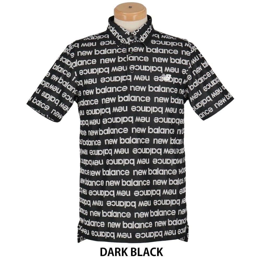 ニューバランスゴルフ　メンズ 総柄 半袖 ロゴボーダー ポロシャツ 012-5168002　2025年モデル 詳細1