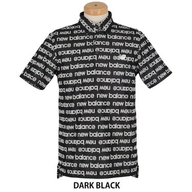 ニューバランスゴルフ　メンズ 総柄 半袖 ロゴボーダー ポロシャツ 012-5168002　2025年モデル 詳細1