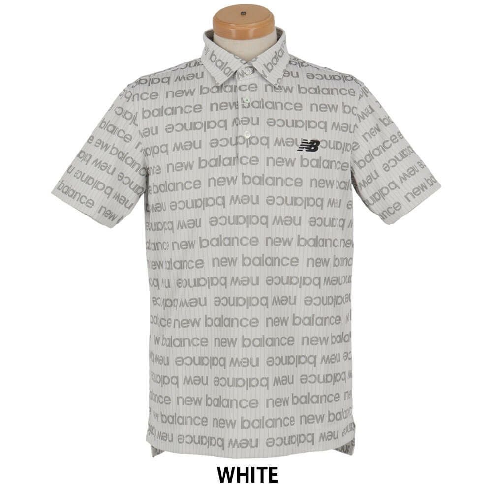 ニューバランスゴルフ　メンズ 総柄 半袖 ロゴボーダー ポロシャツ 012-5168002　2025年モデル 詳細4