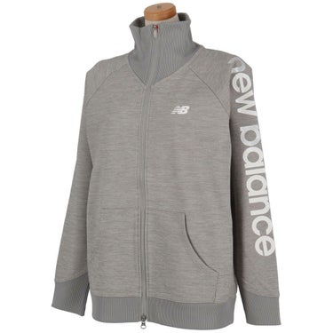 ニューバランスゴルフ　レディース ビッグロゴ 長袖 スウェット スタンドジップ ブルゾン 012-5162501　2025年モデル 詳細3