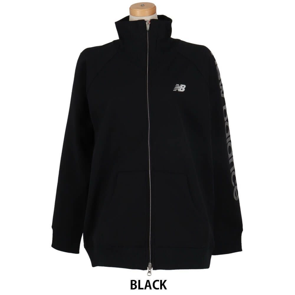 ニューバランスゴルフ　レディース ビッグロゴ 長袖 スウェット スタンドジップ ブルゾン 012-5162501　2025年モデル 詳細4