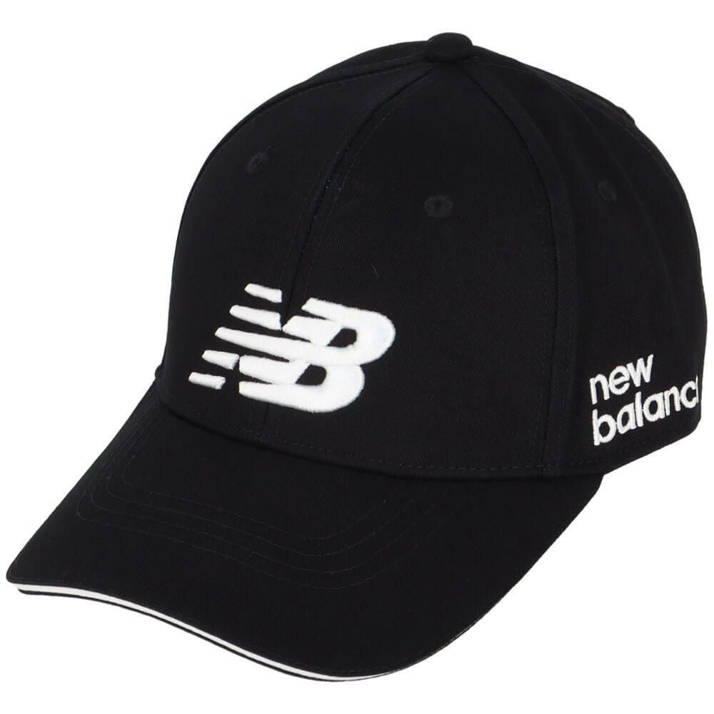 ニューバランスゴルフ　ロゴ刺繍 シックスパネル メンズ キャップ 012-4987005 010 BLACK　2025年モデル 詳細1