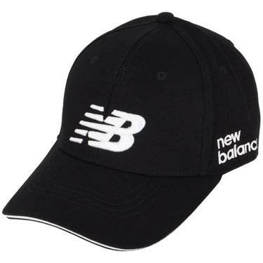 ニューバランスゴルフ　ロゴ刺繍 シックスパネル メンズ キャップ 012-4987005 010 BLACK　2025年モデル 詳細1