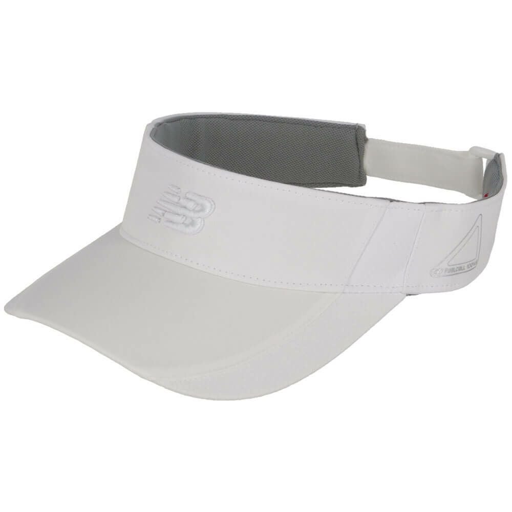 ニューバランスゴルフ　ロゴ刺繍 メンズ バイザー 012-5187003 030 WHITE　2025年モデル 詳細1