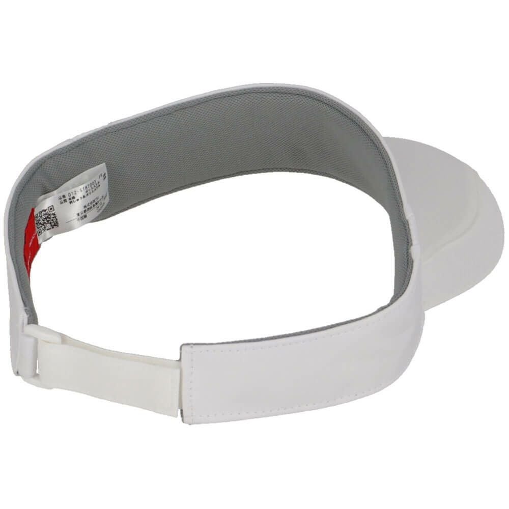 ニューバランスゴルフ　ロゴ刺繍 メンズ バイザー 012-5187003 030 WHITE　2025年モデル 詳細2