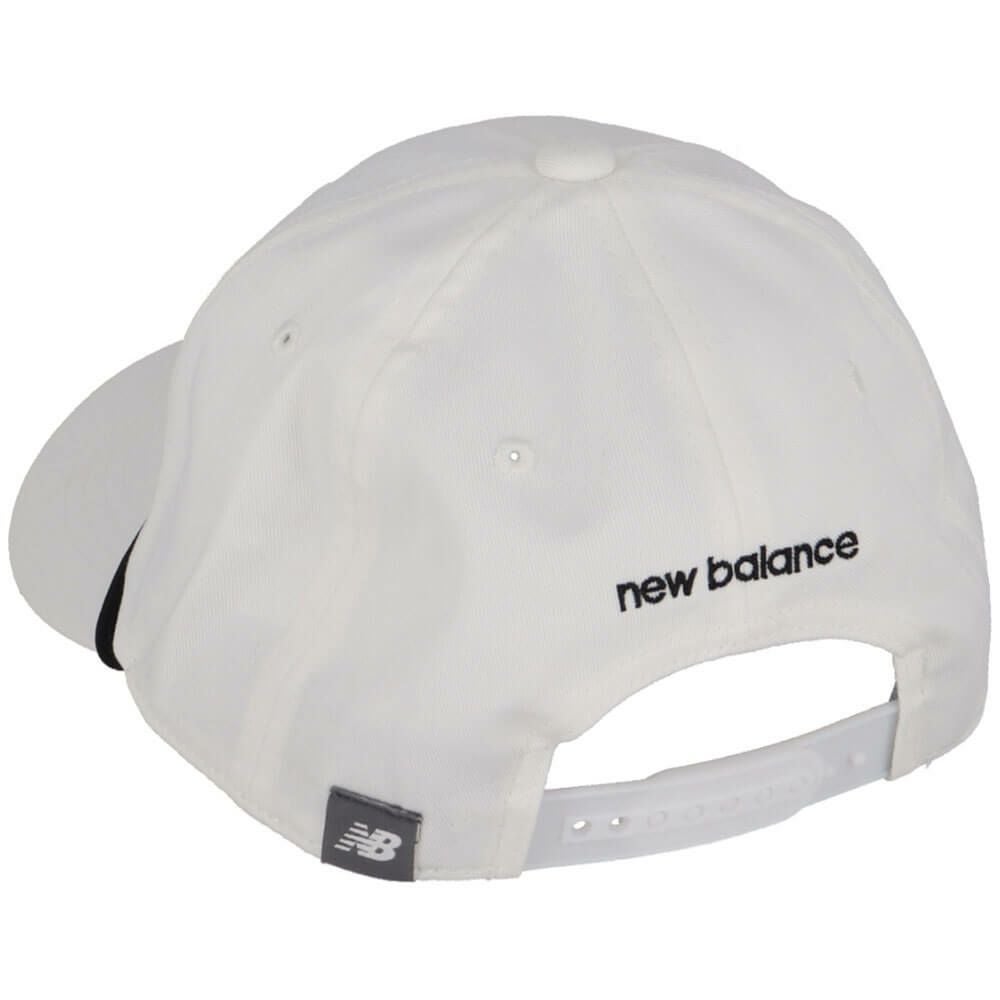 ニューバランスゴルフ　ロゴワッペン セミカーブド メンズ ブリムキャップ 012-5187004 030 WHITE　2025年モデル 詳細2