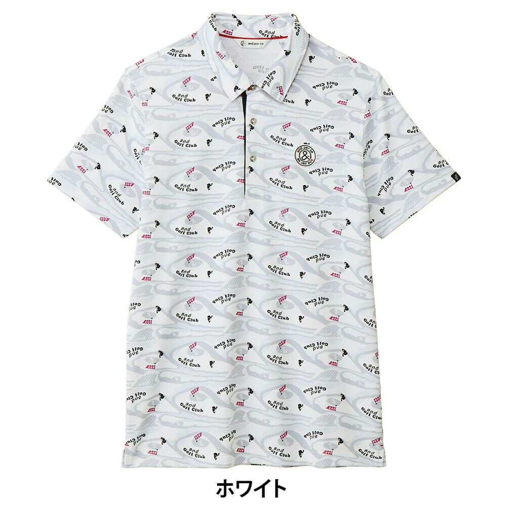 アンパスィ and per se　メンズ スイングドライディンプル 半袖 ポロシャツ AMS9625X2　2025年モデル 詳細2