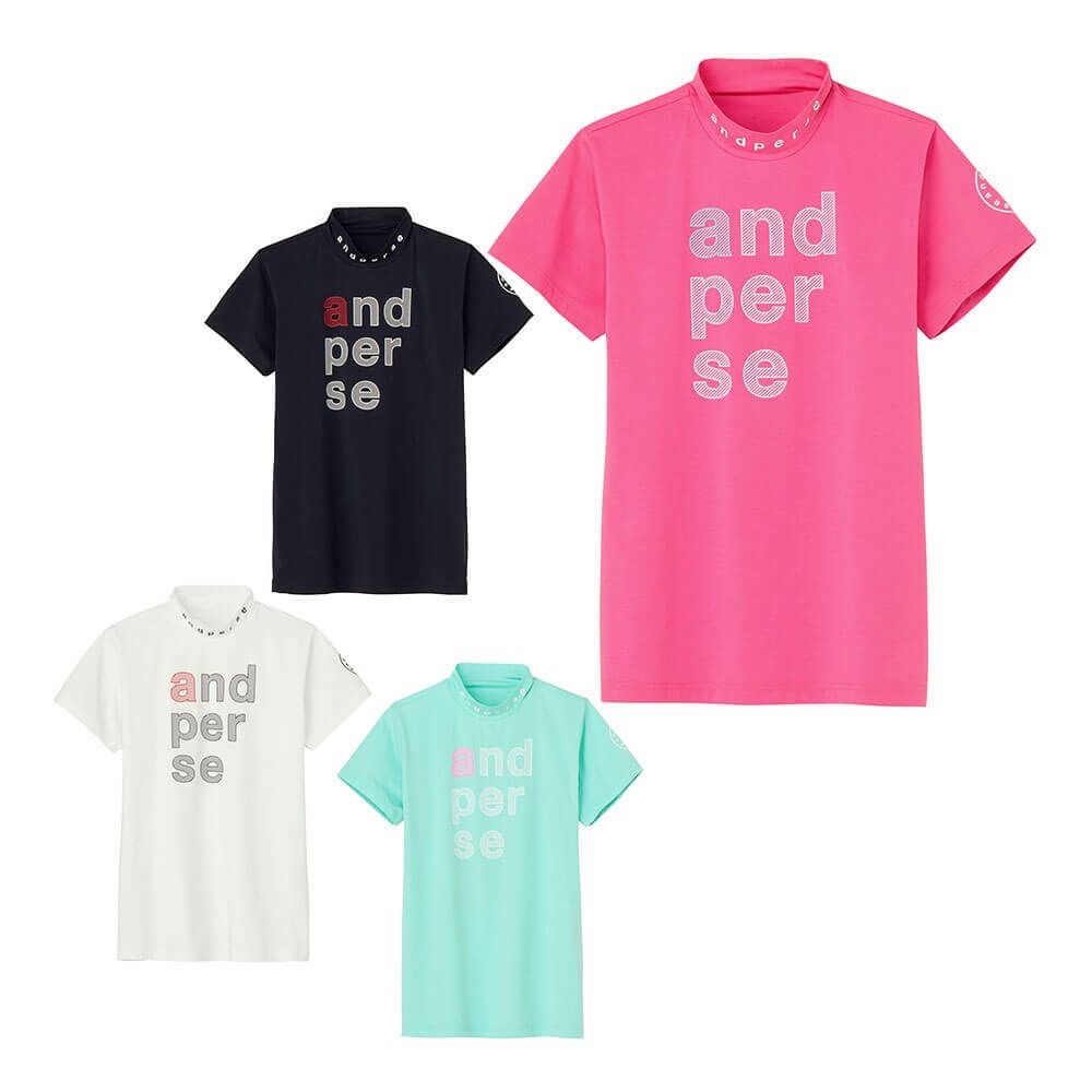 アンパスィ（and per se） 半袖 ハイネックシャツ レディース 通販