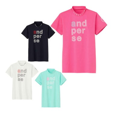 アンパスィ and per se　レディース リファインドライ 半袖 モックネックシャツ AFS9505V5　2025年モデル 詳細1