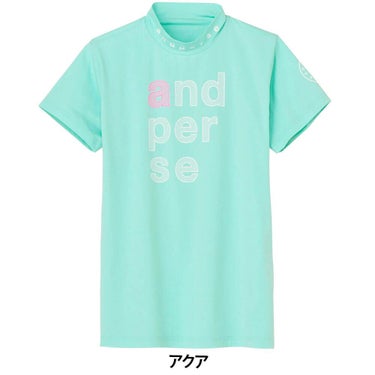 アンパスィ and per se　レディース リファインドライ 半袖 モックネックシャツ AFS9505V5　2025年モデル 詳細4