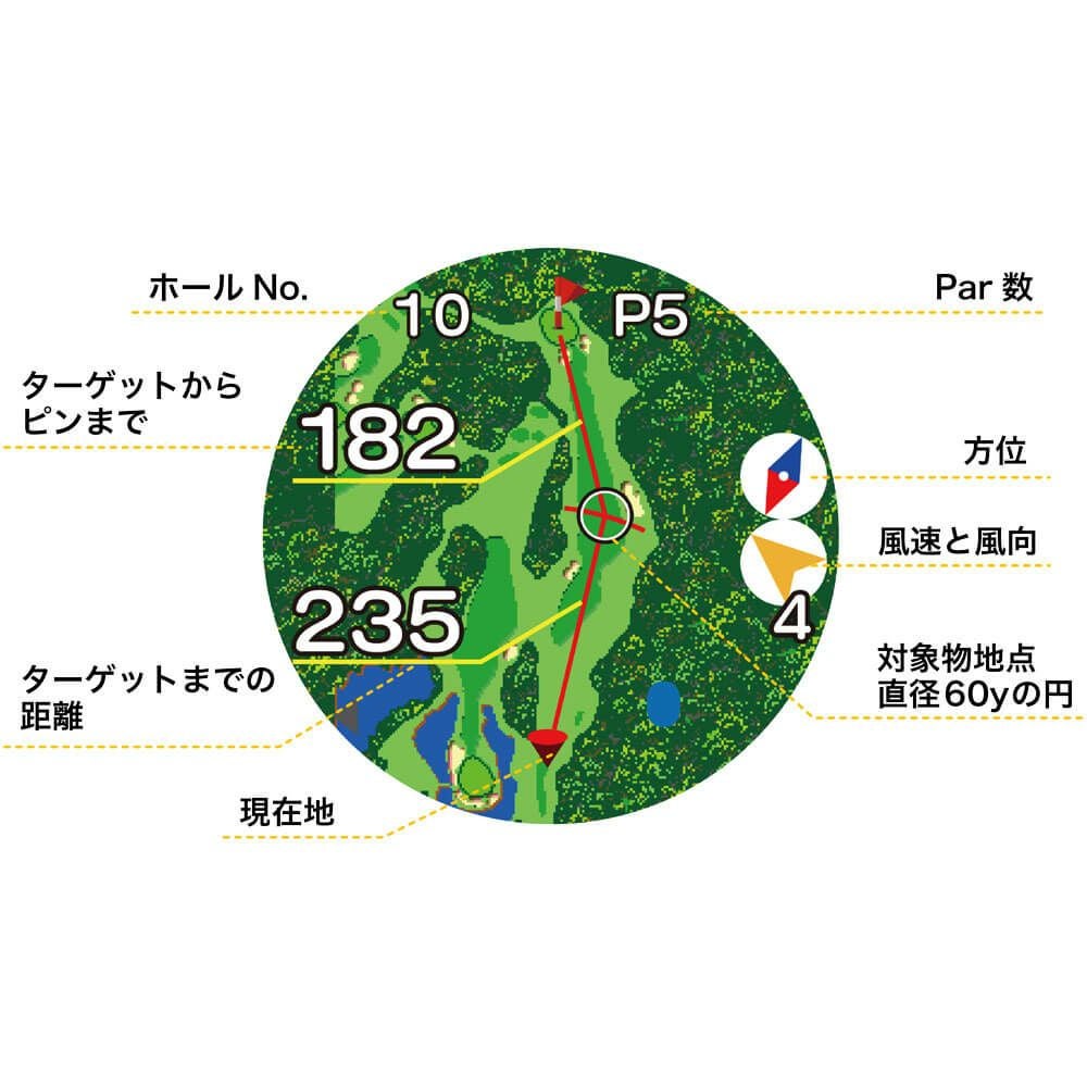 イーグルビジョン Xi クロスアイ EV-490 BK ブラック　ゴルフ用レーザー距離計＆GPSゴルフナビ　詳細7
