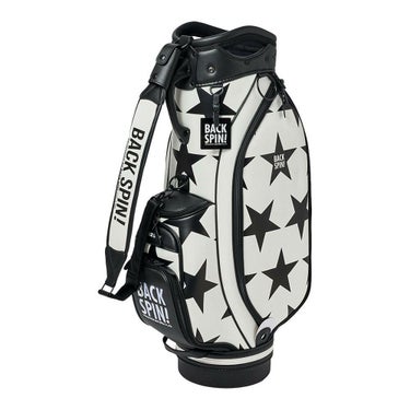 バックスピンゴルフ BACK SPIN! GOLF　BIG STAR TOUR ビッグスター ツアー キャディバッグ BSBD02C106 WHITE×BLACK　2025年モデル ホワイト×ブラック