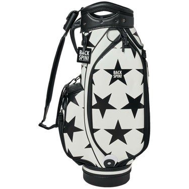 バックスピンゴルフ BACK SPIN! GOLF　BIG STAR TOUR ビッグスター ツアー キャディバッグ BSBD02C106 WHITE×BLACK　2025年モデル ホワイト×ブラック 詳細1