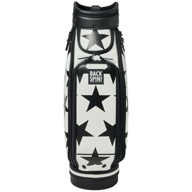 バックスピンゴルフ BACK SPIN! GOLF　BIG STAR TOUR ビッグスター ツアー キャディバッグ BSBD02C106 WHITE×BLACK　2025年モデル ホワイト×ブラック 詳細2
