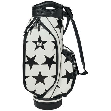 バックスピンゴルフ BACK SPIN! GOLF　BIG STAR TOUR ビッグスター ツアー キャディバッグ BSBD02C106 WHITE×BLACK　2025年モデル ホワイト×ブラック 詳細3