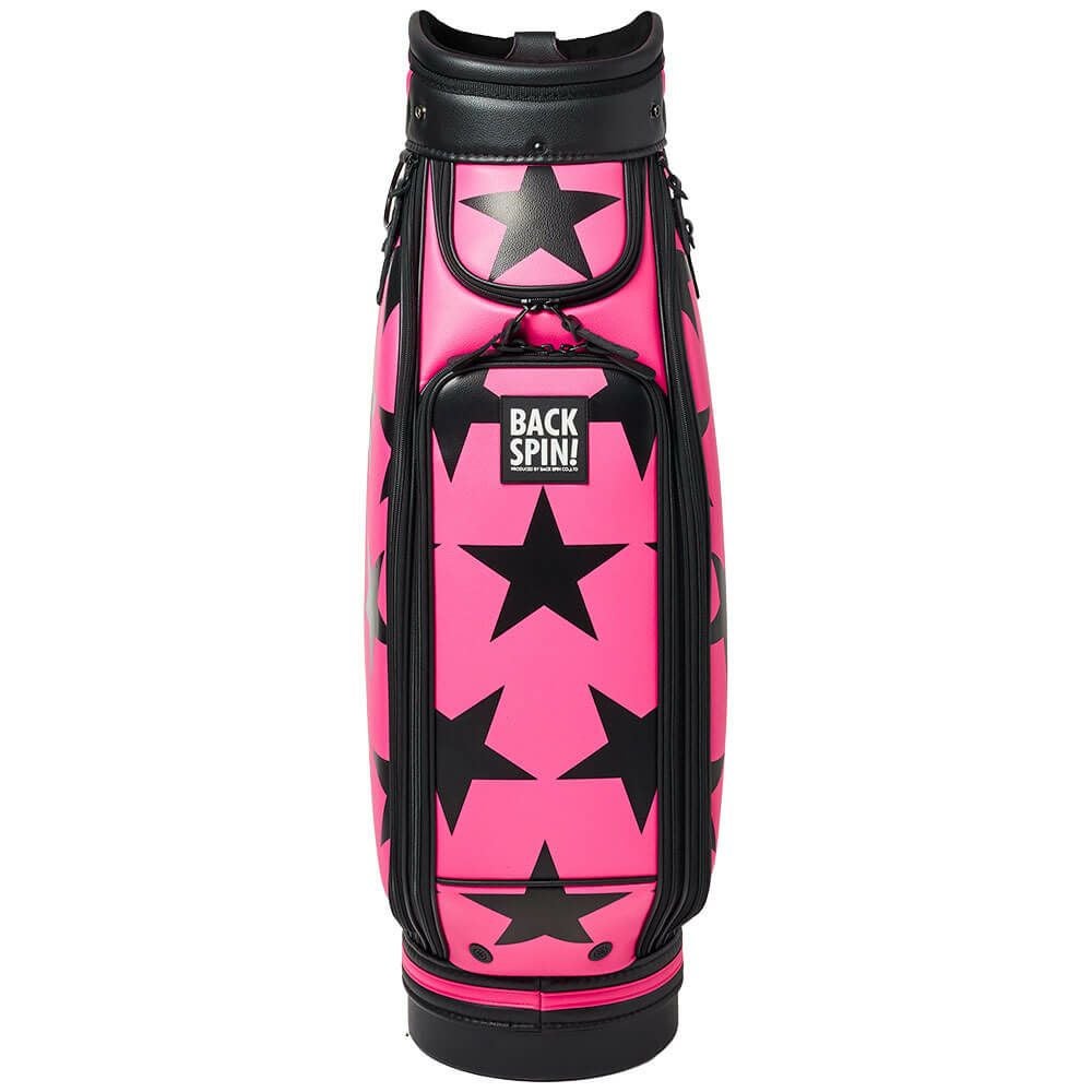 バックスピンゴルフ BACK SPIN! GOLF　BIG STAR TOUR ビッグスター ツアー キャディバッグ BSBD02C106 PINK×BLACK　2025年モデル ピンク×ブラック 詳細2