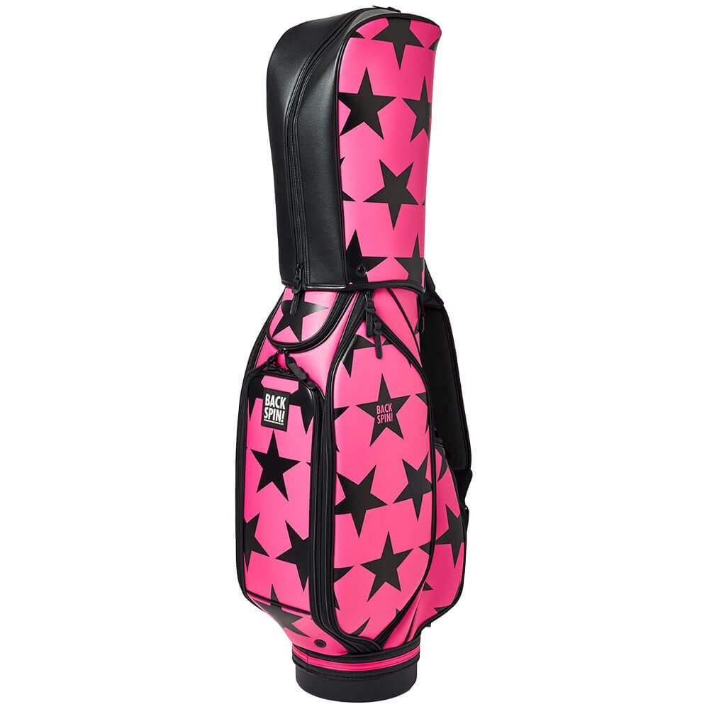 バックスピンゴルフ BACK SPIN! GOLF　BIG STAR TOUR ビッグスター ツアー キャディバッグ BSBD02C106 PINK×BLACK　2025年モデル ピンク×ブラック 詳細6