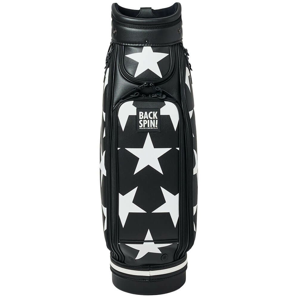 バックスピンゴルフ BACK SPIN! GOLF　BIG STAR TOUR ビッグスター ツアー キャディバッグ BSBD02C106 BLACK×WHITE　2025年モデル ブラック×ホワイト 詳細2