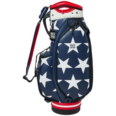 バックスピンゴルフ BACK SPIN! GOLF　BIG STAR TOUR ビッグスター ツアー キャディバッグ BSBD02C106 NAVY×WHITE　2025年モデル ネイビー×ホワイト 詳細1