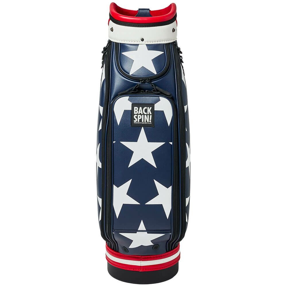 バックスピンゴルフ BACK SPIN! GOLF　BIG STAR TOUR ビッグスター ツアー キャディバッグ BSBD02C106 NAVY×WHITE　2025年モデル ネイビー×ホワイト 詳細2