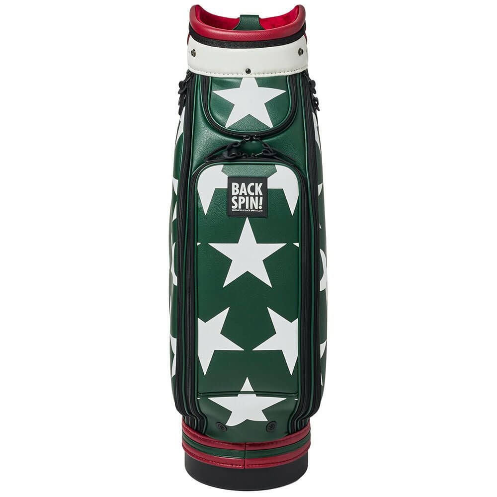 バックスピンゴルフ BACK SPIN! GOLF　BIG STAR TOUR ビッグスター ツアー キャディバッグ BSBD02C106 GREEN×WHITE　2025年モデル グリーン×ホワイト 詳細2