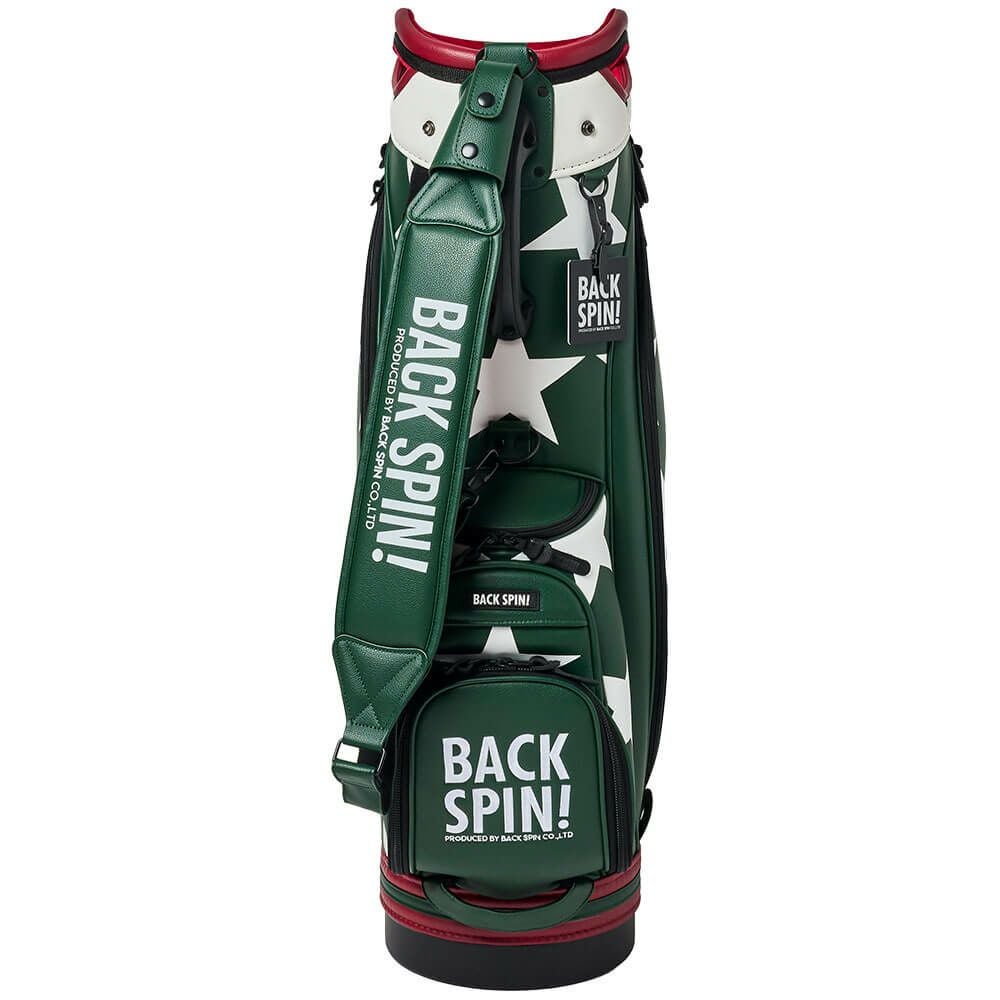 バックスピンゴルフ BACK SPIN! GOLF　BIG STAR TOUR ビッグスター ツアー キャディバッグ BSBD02C106 GREEN×WHITE　2025年モデル グリーン×ホワイト 詳細4