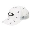 オークリー OAKLEY　メンズ OVERLAP CAP 25.0 ゴルフモチーフ刺繍 飛び柄 キャップ FOS902023 100 WHITE　2025年モデル WHITE