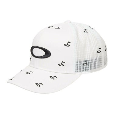 オークリー OAKLEY　メンズ OVERLAP CAP 25.0 ゴルフモチーフ刺繍 飛び柄 キャップ FOS902023 100 WHITE　2025年モデル WHITE