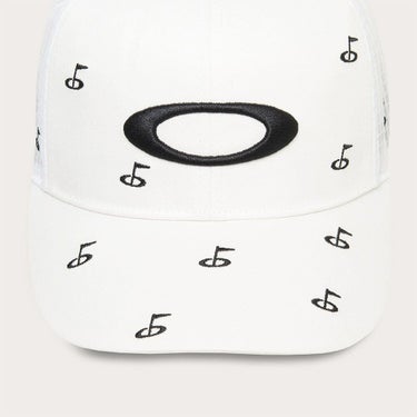 オークリー OAKLEY　メンズ OVERLAP CAP 25.0 ゴルフモチーフ刺繍 飛び柄 キャップ FOS902023 100 WHITE　2025年モデル 詳細3