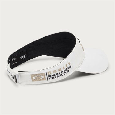 オークリー OAKLEY　メンズ FIXED VISOR 25.0 立体刺繍ロゴ サンバイザー FOS902027 100 WHITE　2025年モデル 詳細2