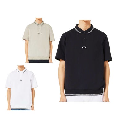 オークリー OAKLEY　メンズ ロゴプリント 半袖 リブ衿 ポロシャツ FOA407601　2025年モデル