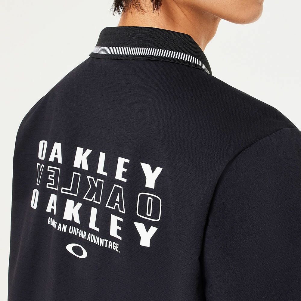 オークリー OAKLEY　メンズ ロゴプリント 半袖 リブ衿 ポロシャツ FOA407601　2025年モデル 詳細5