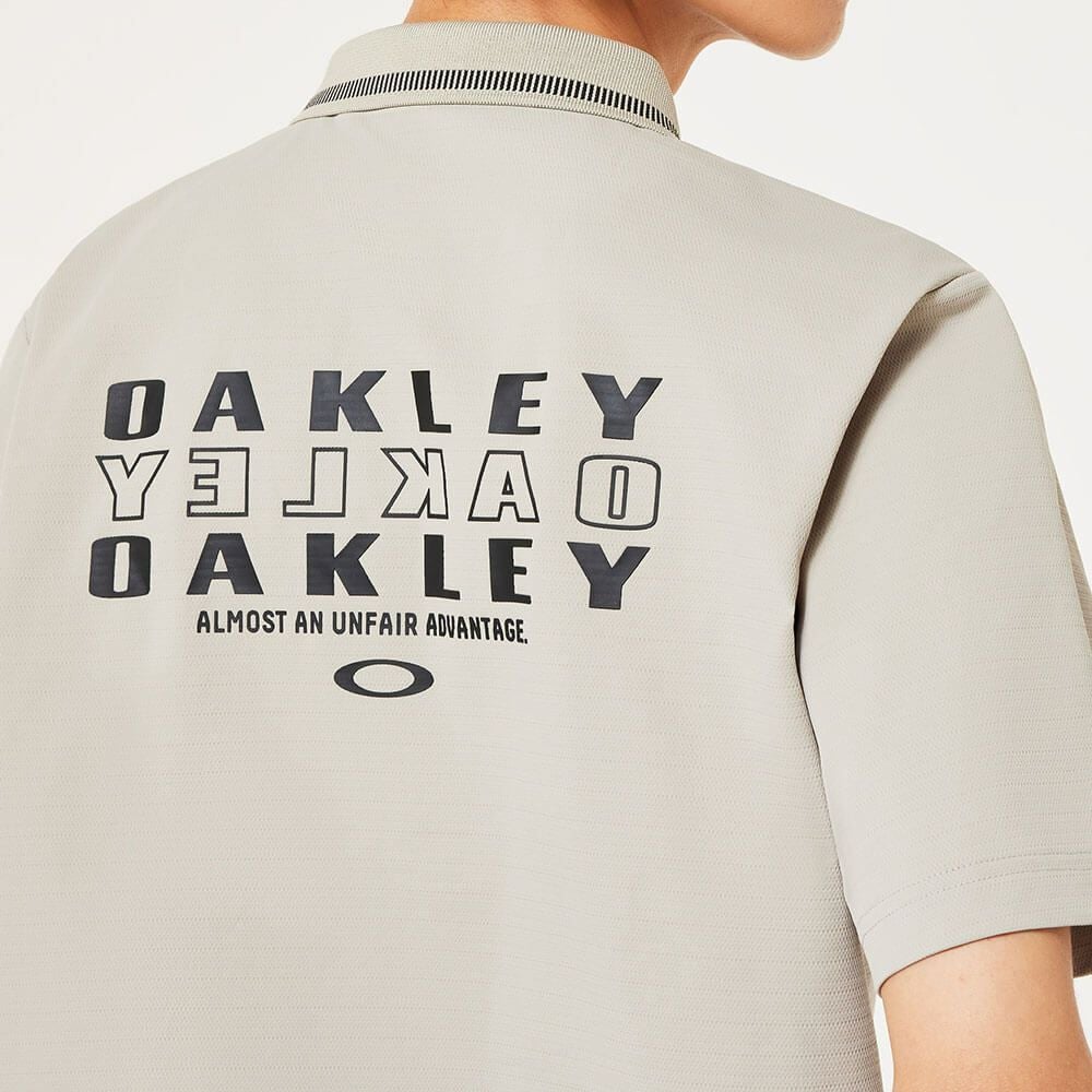 オークリー OAKLEY　メンズ ロゴプリント 半袖 リブ衿 ポロシャツ FOA407601　2025年モデル 詳細11