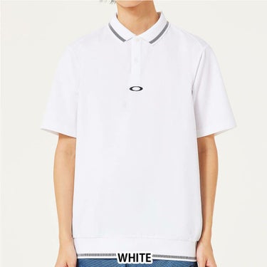 オークリー OAKLEY　メンズ ロゴプリント 半袖 リブ衿 ポロシャツ FOA407601　2025年モデル 詳細13