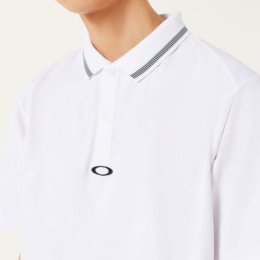 オークリー OAKLEY　メンズ ロゴプリント 半袖 リブ衿 ポロシャツ FOA407601　2025年モデル 詳細16