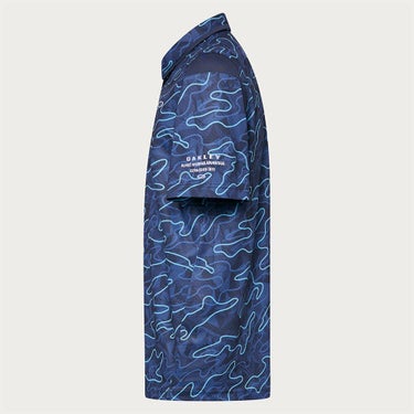 オークリー OAKLEY　メンズ カモフラージュ柄 メッシュ切替 半袖 ポロシャツ FOA407602　2025年モデル 詳細6