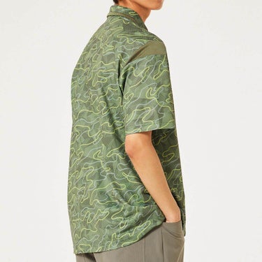 オークリー OAKLEY　メンズ カモフラージュ柄 メッシュ切替 半袖 ポロシャツ FOA407602　2025年モデル 詳細8