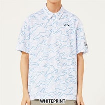 オークリー OAKLEY　メンズ カモフラージュ柄 メッシュ切替 半袖 ポロシャツ FOA407602　2025年モデル