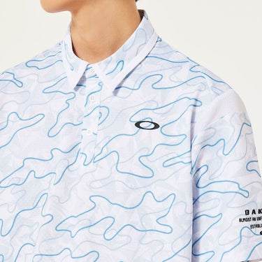 オークリー OAKLEY　メンズ カモフラージュ柄 メッシュ切替 半袖 ポロシャツ FOA407602　2025年モデル 詳細17