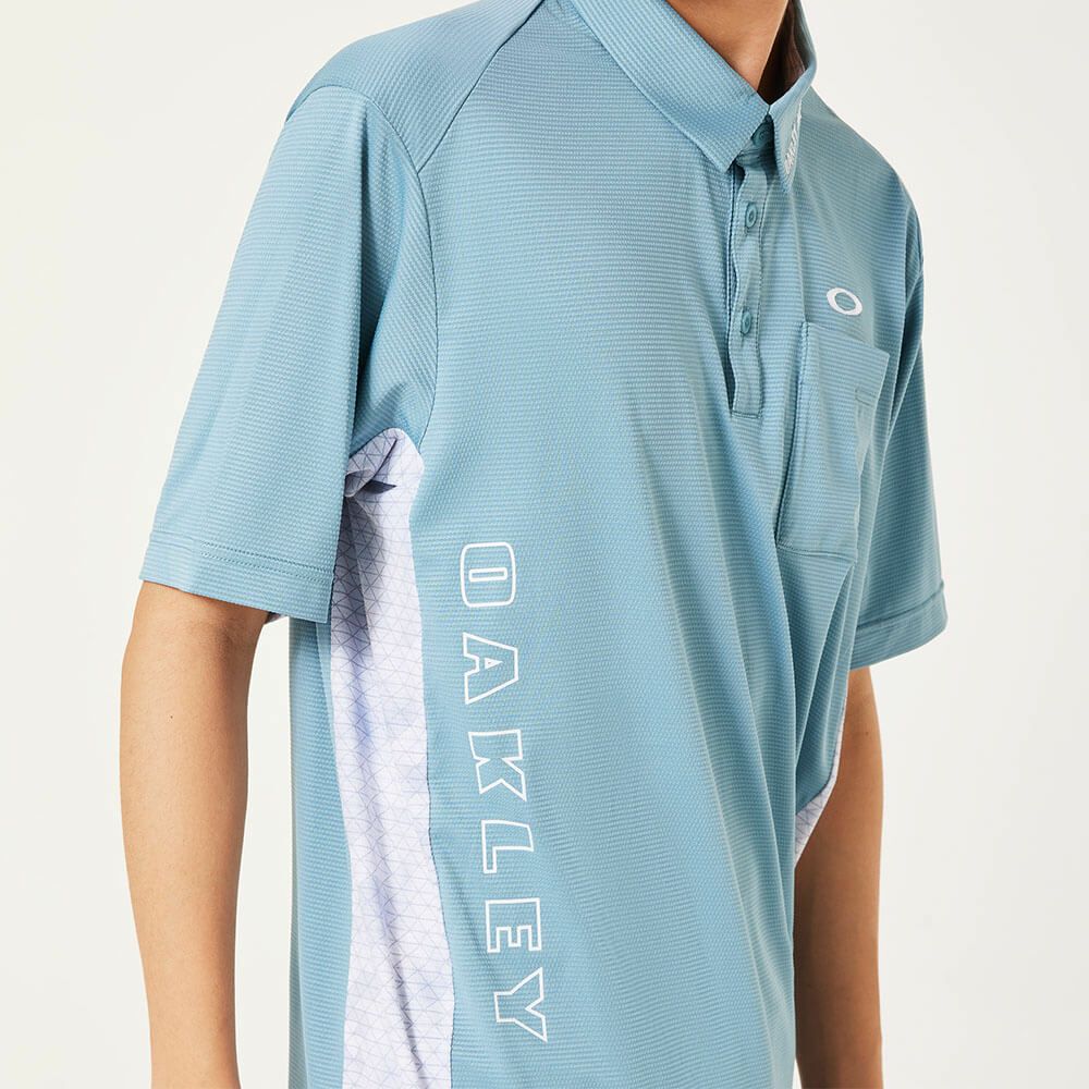 オークリー OAKLEY　メンズ ドビー素材 柄切替 半袖 ポロシャツ FOA407603　2025年モデル　詳細10