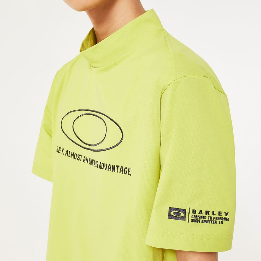 オークリー OAKLEY　メンズ ロゴ刺繍 半袖 モックネックシャツ FOA407604　2025年モデル 詳細5
