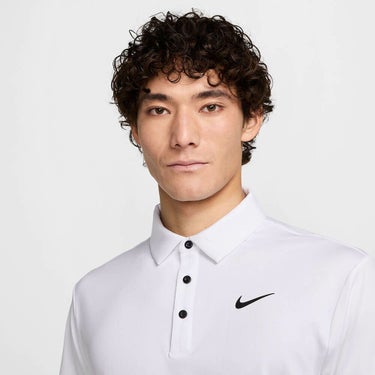 ナイキ NIKE　メンズ Dri-FIT ソリッド ゴルフ 半袖 ポロシャツ FZ7482 100 ホワイト　2025年モデル 詳細3
