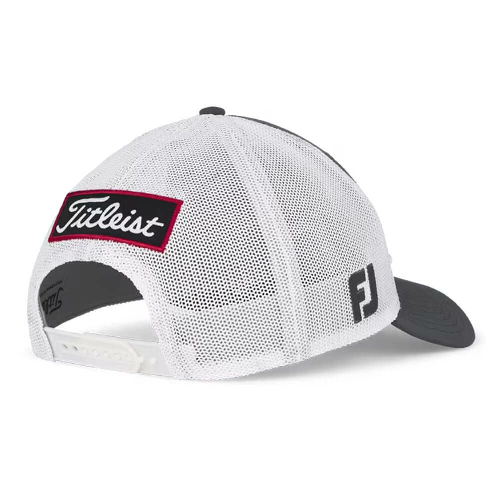タイトリスト Titleist　メンズ ツアーパフォーマンス メッシュ キャップ TH25ATPMA 0c1 チャコール×ホワイト　2025年モデル 詳細4