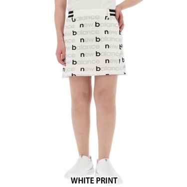 ニューバランスゴルフ　レディース ロゴプリント スウェット インナーパンツ一体型 スカート 012-5134507　2025年モデル 詳細2