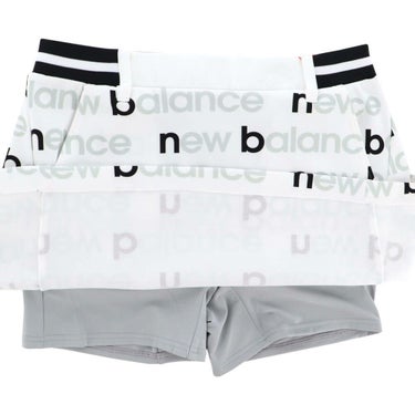 ニューバランスゴルフ　レディース ロゴプリント スウェット インナーパンツ一体型 スカート 012-5134507　2025年モデル 詳細5