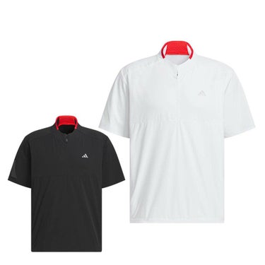 アディダス adidas　メンズ アディゼロ 撥水 半袖 ハーフジップシャツ KTN24　2025年モデル 詳細1