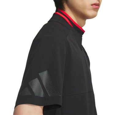 アディダス adidas　メンズ アディゼロ 撥水 半袖 ハーフジップシャツ KTN24　2025年モデル 詳細10